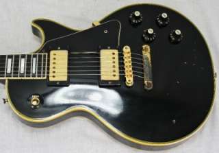 Vintage 70 Gibson USA Les Paul Custom Black Beauty Electric Guitar w 