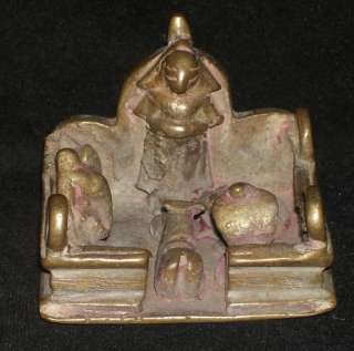   Traditional Indian Ritual Bronze Family Of God Shiva Rare Collectible