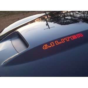  Dodge Charger 6.1 LITER SRT Cowl Hood Decals  Reflective 