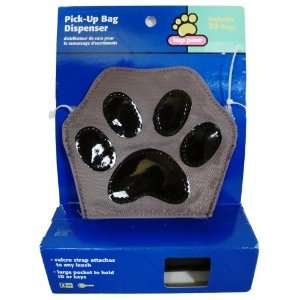  Top Paw Dog Pick up Bag Dispenser with 30 Bags Gray 