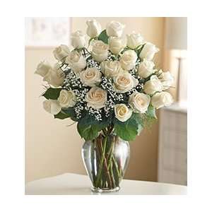   Elegance Premium Long Stem White Roses   Two Dozen White Roses