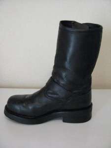 Harley Davidson Black Leather Motorcycle Boots Size 9.5M  