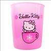 Hello Kitty Plastic Wastebasket Pink w/ Cup Sanrio  