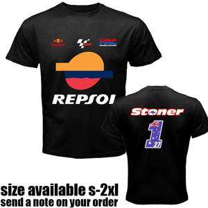   2012 Casey #1 #27 Stoner Honda *repsol Black t shirt s 2xl  