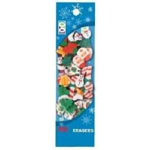    40 Ct. Christmas Mini Erasers Case Pack 36: Everything Else