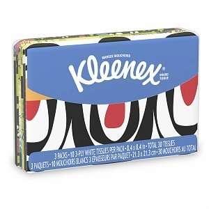  Kleenex Facial Tissue, Wallet Size, 3 Pack, 30 ct Health 
