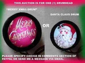 CHRISTMAS Lighted Drumhead for Lionel MTH Passenger Car  