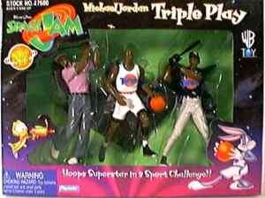 Michael Jordan Space Jam Movie Triple Play Figure Set  