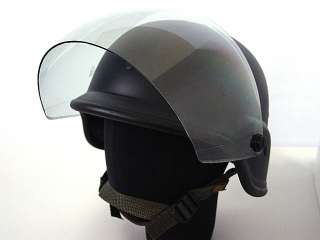 SWAT Airsoft M88 PASGT Kevlar Helmet w/Visor Black  