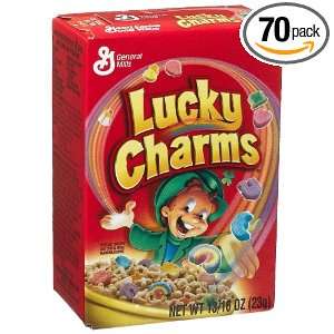 General Mills Lucky Charms Cereal, 0.81 Ounce Single Packs (Pack of 70 