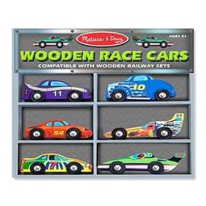  Wooden Vehicle Set Race Cars
