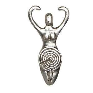 Spiral Goddess Pewter Pendant Jewelry