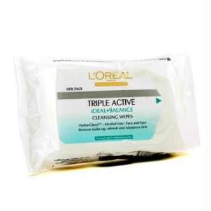 Oreal Dermo Expertise Triple Active Ideal Balance Cleansing Wipes 