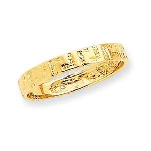  14k Polished Greek Key Band Ring   Size 6   JewelryWeb 