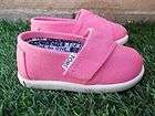 Tiny Toms Classic Pink Canvas New In Box
