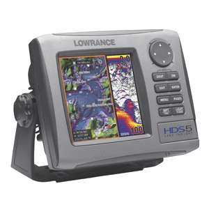 LOWRANCE HDS 5 Reman FISH DEPTH FINDER GPS Chartplotter SONAR w 