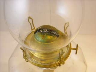 Large Glass Kerosene Lamp metal wick holder  