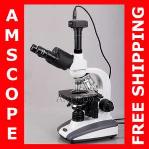   Trinocular Biological Compound LED Microscope + 5MP Digital Camera