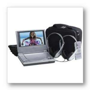   Portable Slim Line DVD Player with Headrest Carrying Case Electronics