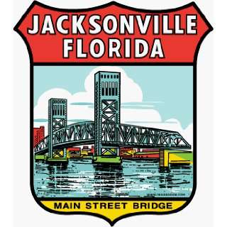  Fridgedoor Jacksonville FL Main St Bridge Travel Decal 