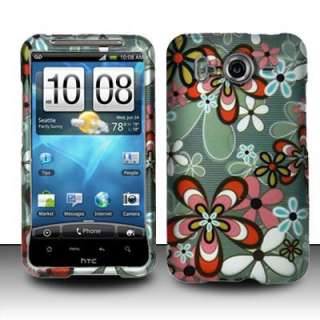Flowers Rubberized Cover Case for HTC Inspire 4G AT&T  
