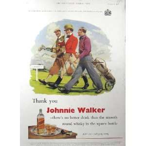  1957 Advertisment Johnnie Walker Whisky Cigarettes