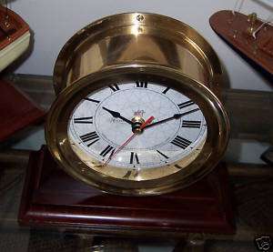 Traditional Solid Brass Ships Clock listed by our family at this time 