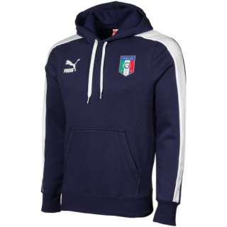 Puma Italy Mens T7 Pullover Hoodie   Navy Blue (885923372119)  