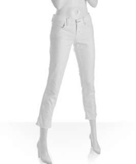 Juicy Couture white cotton dobby skinny cropped pants  BLUEFLY up to 
