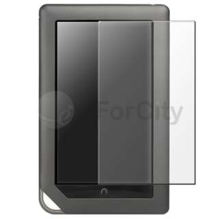 For Nook Color Leather Case+Anti Glare Screen Protector+Flexible Light 