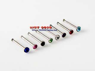   Pack Assorted GeM Nose Stud BoNe RinG 【free ship】piercing JewelRY