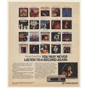  1983 Pioneer LaserDisc Player Music Laser Disc Print Ad 
