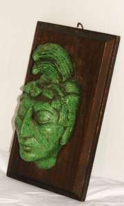  Old Maya from Palenque artifacts Sculpture Wall Hanging of Mask of