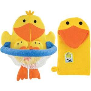  Rich Frog Duck Tub Toss with Duck Wash Mitt Baby