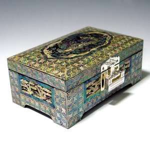   Lock Jewelry Trinket Keepsake Treasure Gift Box Case Chest Organizer