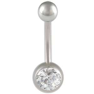   Steel belly navel button ring bar AFME   Pierced Body Piercing Jewelry