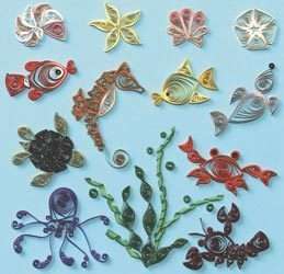 Under the Sea Quilling Kit includes Designs, Paper  