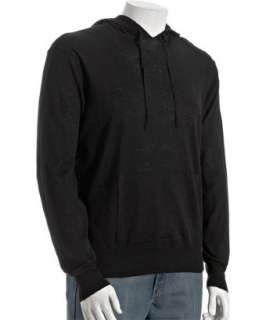 Yohji Yamamoto black linen cotton hoodie  