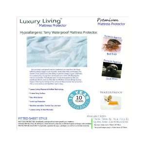   Terry Waterproof Hypoallergenic Mattress Protectors by Luxury Living