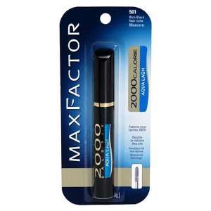  Max Factor 2000 Calorie Aqua Lash Waterproof Mascara, Rich 