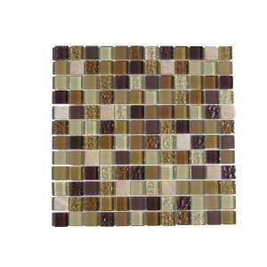    Cafe Glass & Stone Mix Mosaic Tile / 33 sq ft