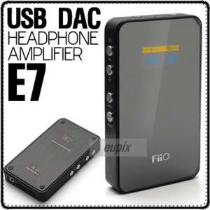 FIIO E7 USB DAC PORTABLE 3.5 HEADPHONE AMPLIFIER+CASE C  