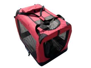 42 Portable Burgundy Pet Dog House Soft Crate Carrier 814836012461 