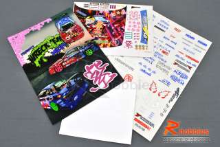 10 D1 Stree Legal Self Adhesive RC Car Body Decals  
