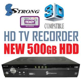 STRONG 5429A HD Digital TV Receiver RECORDER PVR, NOW with 500G HDD