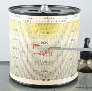 Vintage Taylor Instruments Recording Barometer AS IS  