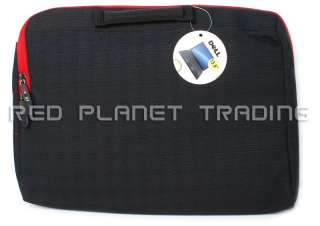 New Dell 15.6 Black/Red Laptop Carry Case Sleeve HJ94H  