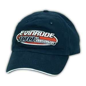  Evinrude Outboard Motor 100th Anniversary Hat Blue: Sports 