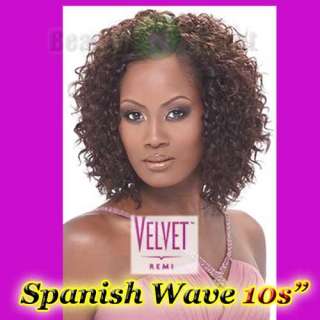 OUTRE VELVET Remi Spanish Wave 10s 100% human hair weaving  