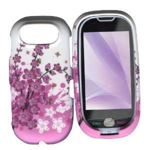 Spring Flowesr Pantech Ease P2020 Hard Snap on Rubberized Touch Phone 